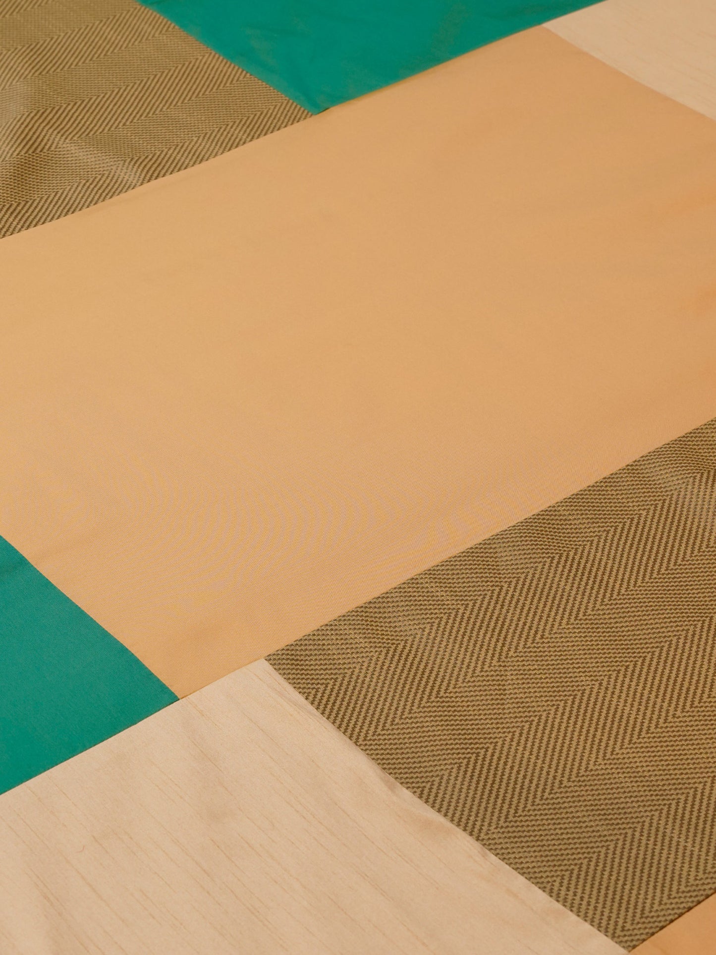 Bed Cover With 2 Pilllow Sham Polyester Blend Patchwork Multi-Coloured (90" X 108" ; Pillow - 17" X 27")