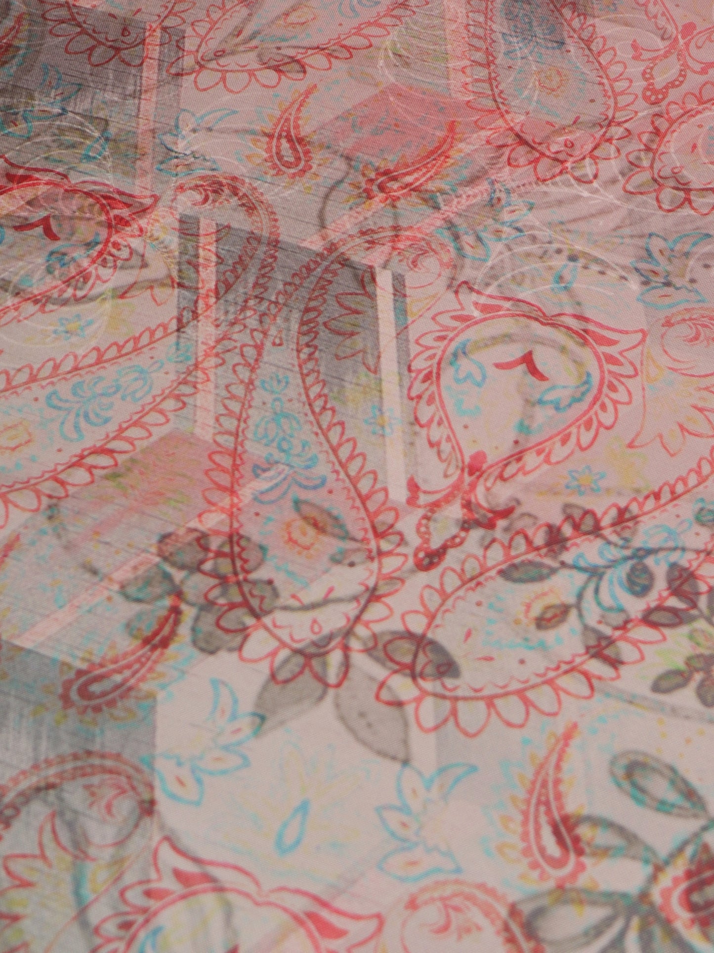 Bedcover With 2 Pilllow Sham Polycanvas Floral Printed Multi - 103" X 108", 17" X 27"