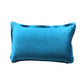 back side of 17x27in blue pillow sham cover  in 400tc 100% cotton fabric