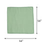 chawal taka hand embroidered set of 6 dinner napkins in olive green color - 16x16 inch