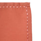 closeup of chawal taka hand embroidered set of 6 dinner napkins in dark coral  color - 16x16 inch
