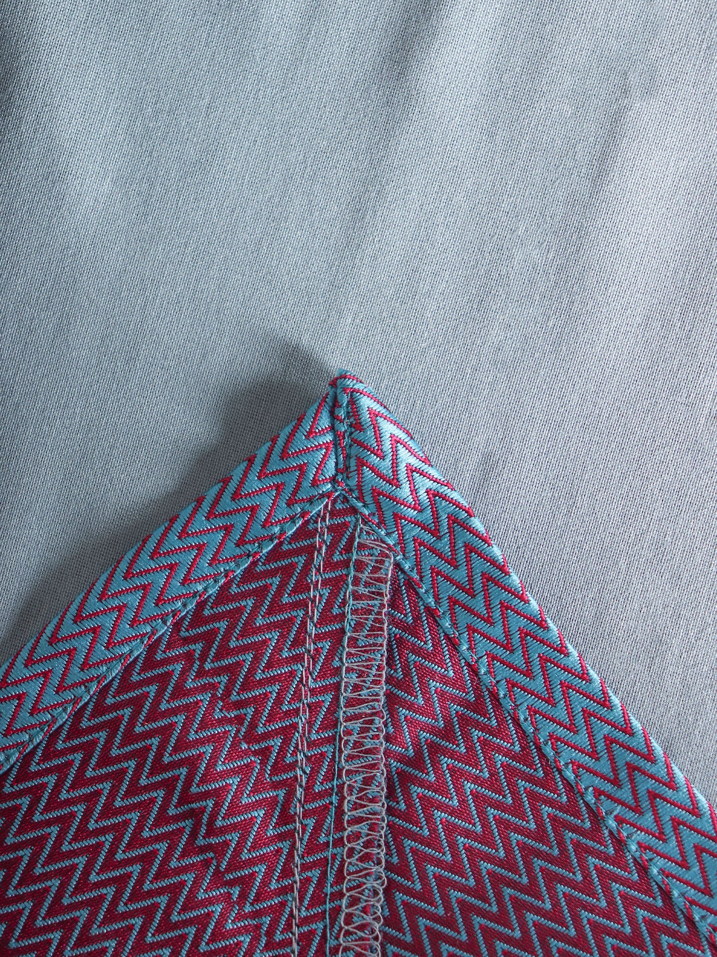 Table Cover with Panel Border with Brocade Silk in Chevron Pattern | Blue | Heat Resistant Table Cover for Kitchen Table/Dining Table Cloth, 52 X 84 Inches; 130 cm X 210 cm