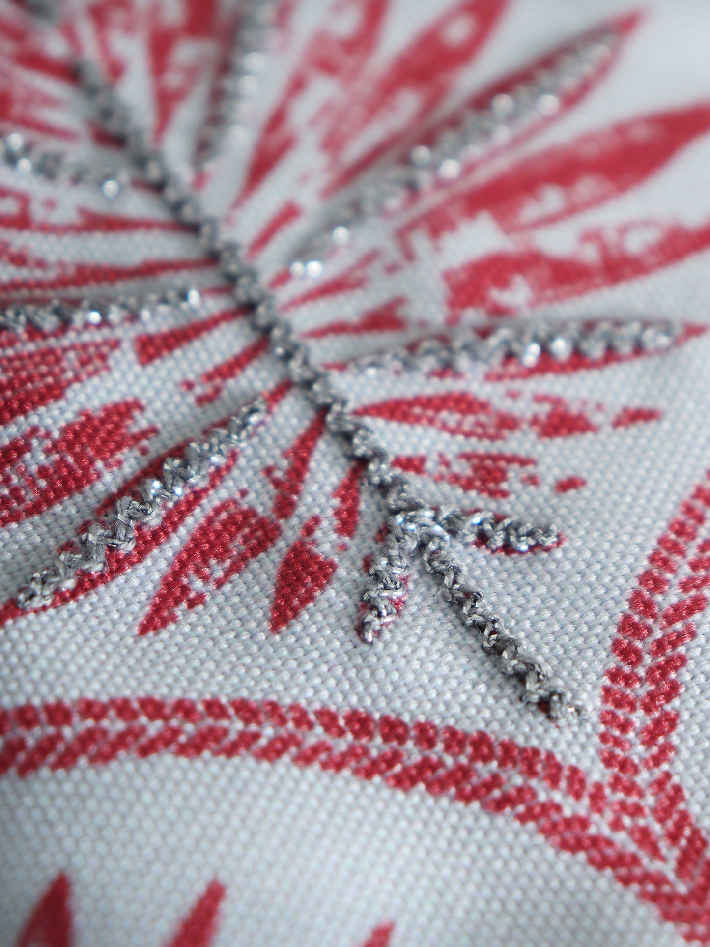 Table Runner with Hand Embroidery and Tassels | Polycanvas - Maroon | 4 Seater / 6 Seater Table Runner Cloth, Table Runner for Living Room, Dining Table - 30 x 210 cms; 12 x 84 inches