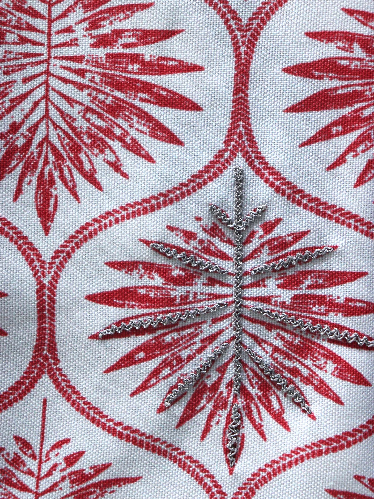Table Runner with Hand Embroidery and Tassels | Polycanvas - Maroon | 4 Seater / 6 Seater Table Runner Cloth, Table Runner for Living Room, Dining Table - 30 x 210 cms; 12 x 84 inches