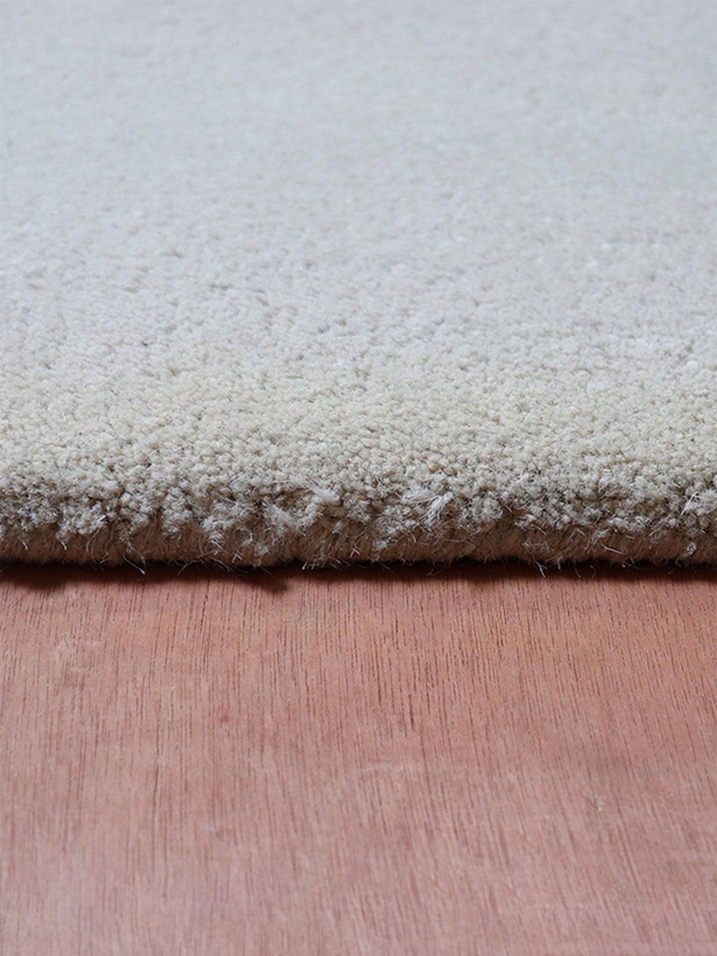 Carpet Hand Tufted 100% Woollen Ivory Contemporary - 4ft X 6ft