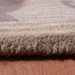 Carpet Hand Tufted 100% Woollen Beige And Red Bordered - 4ft x 6ft