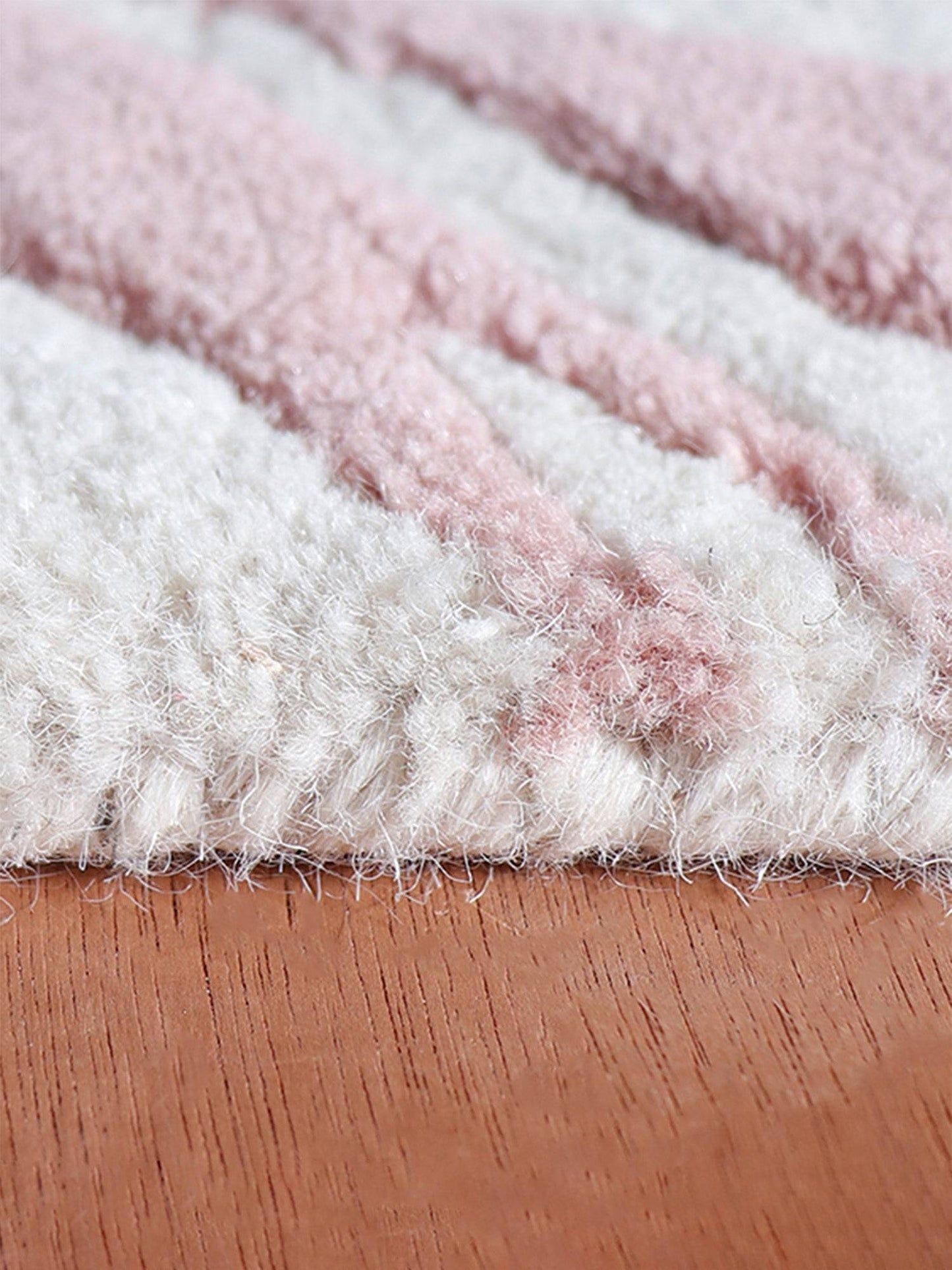 Carpet Hand Tufted 100% Woollen Pink Floral Decadence- 4ft X 6ft