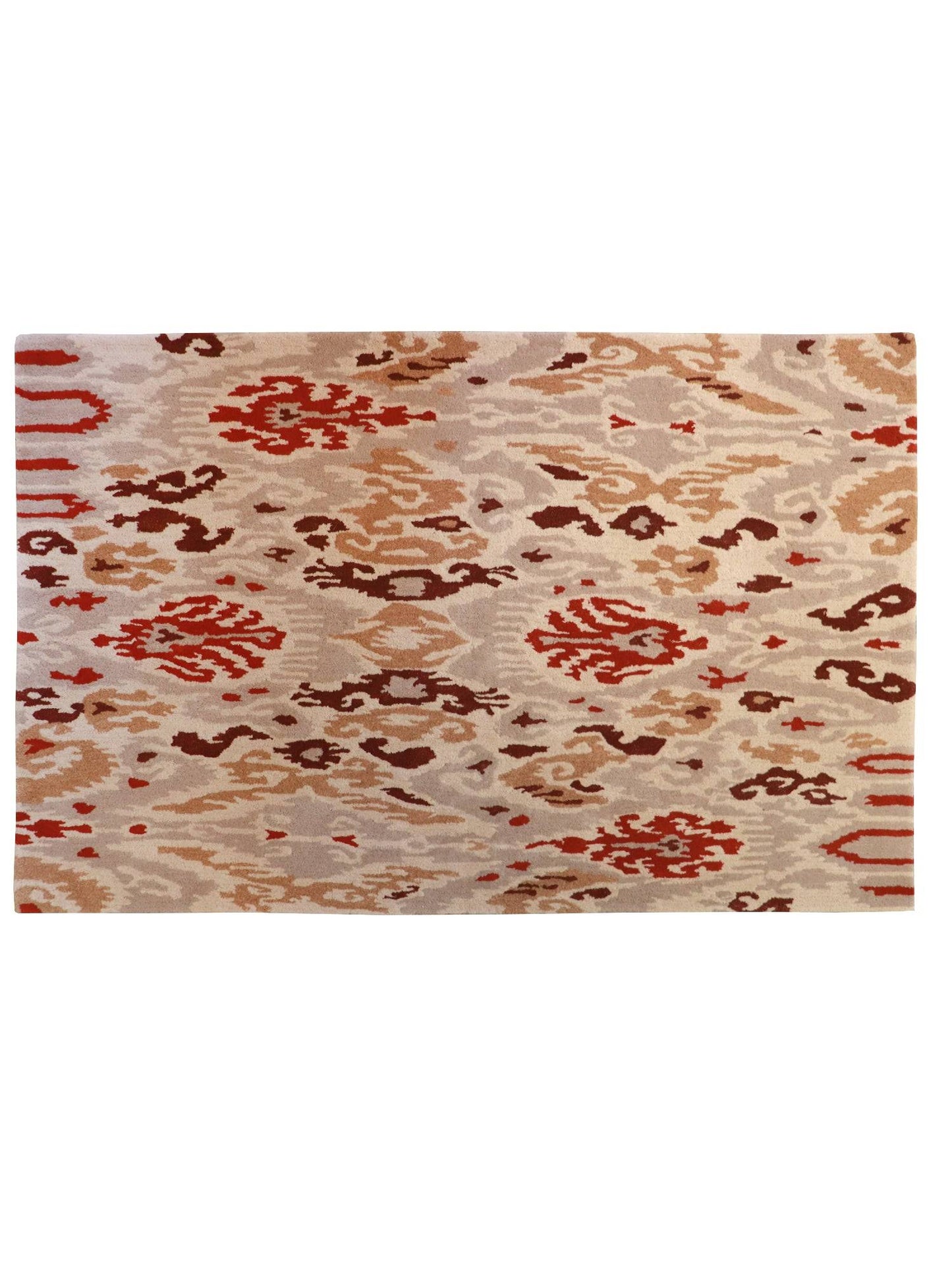 Carpet Hand Tufted 100% Woollen Abstract Multi - 4 X 6 Feet