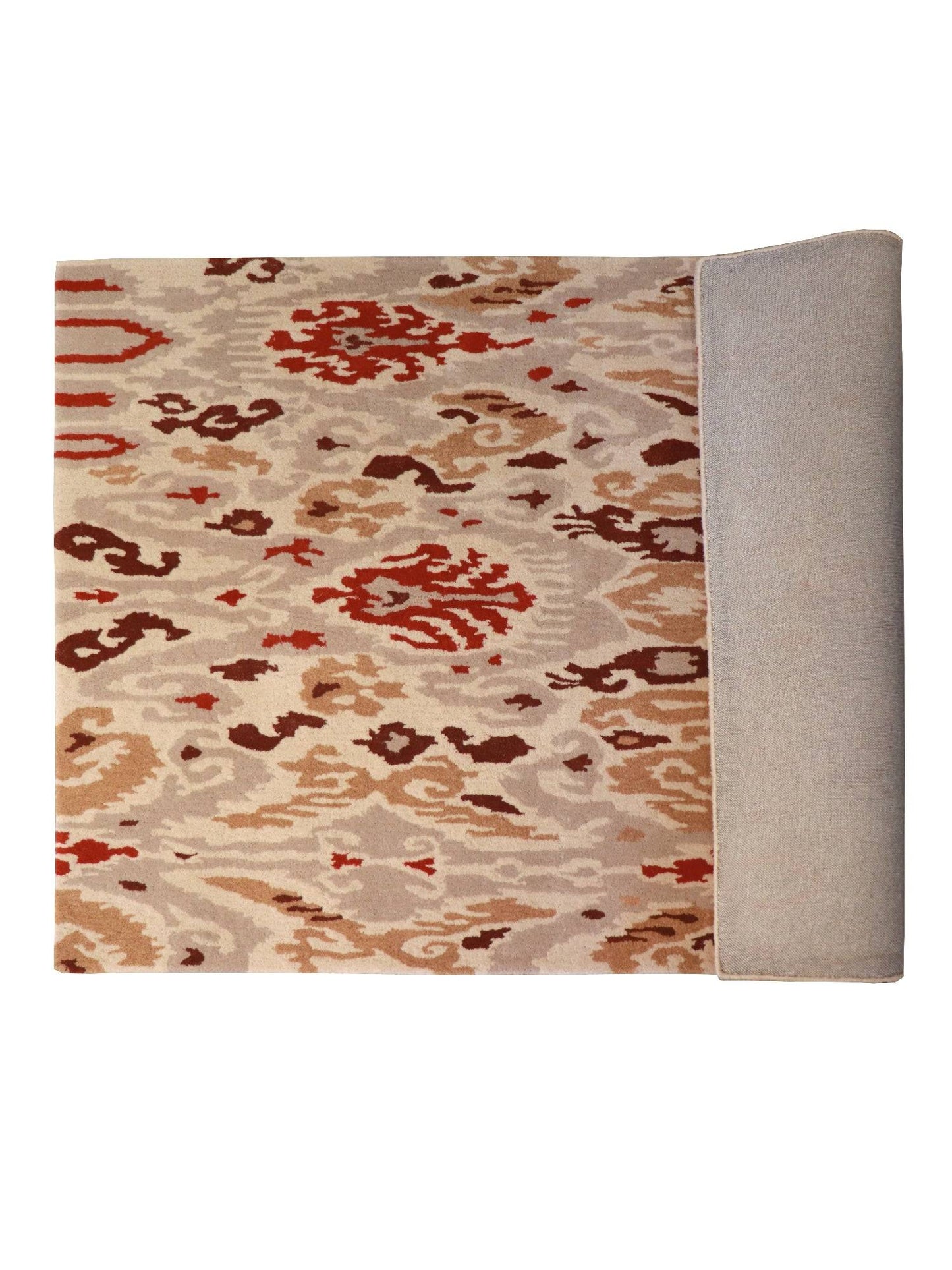 Carpet Hand Tufted 100% Woollen Abstract Multi - 4 X 6 Feet