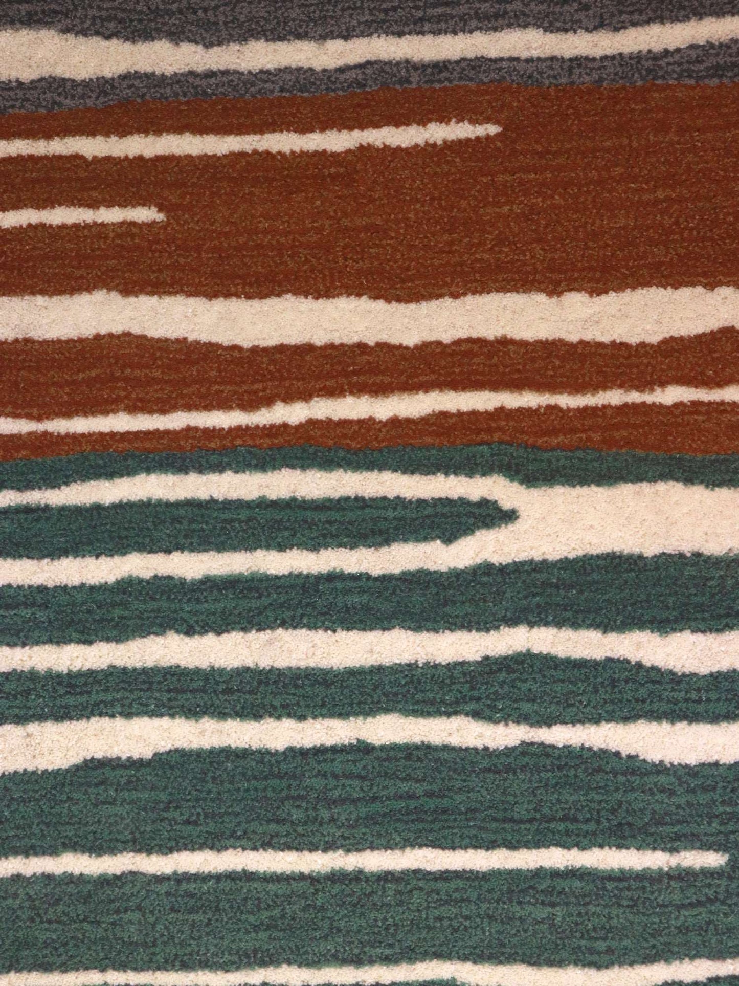 Carpet Hand Tufted 100% Woollen Stripes Multi - 4 X 6 Feet