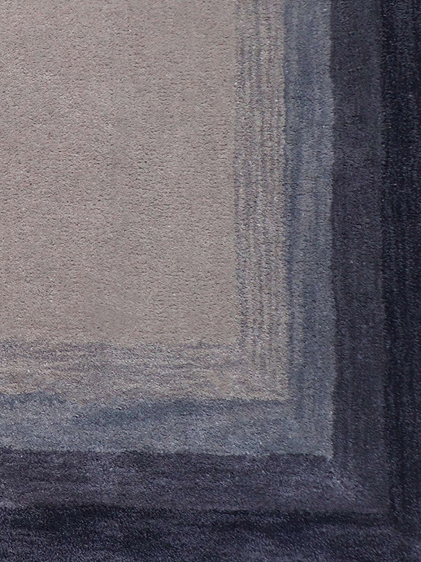 Carpet Hand Tufted 100% Woollen Grey Ombre - 4ft X 6ft