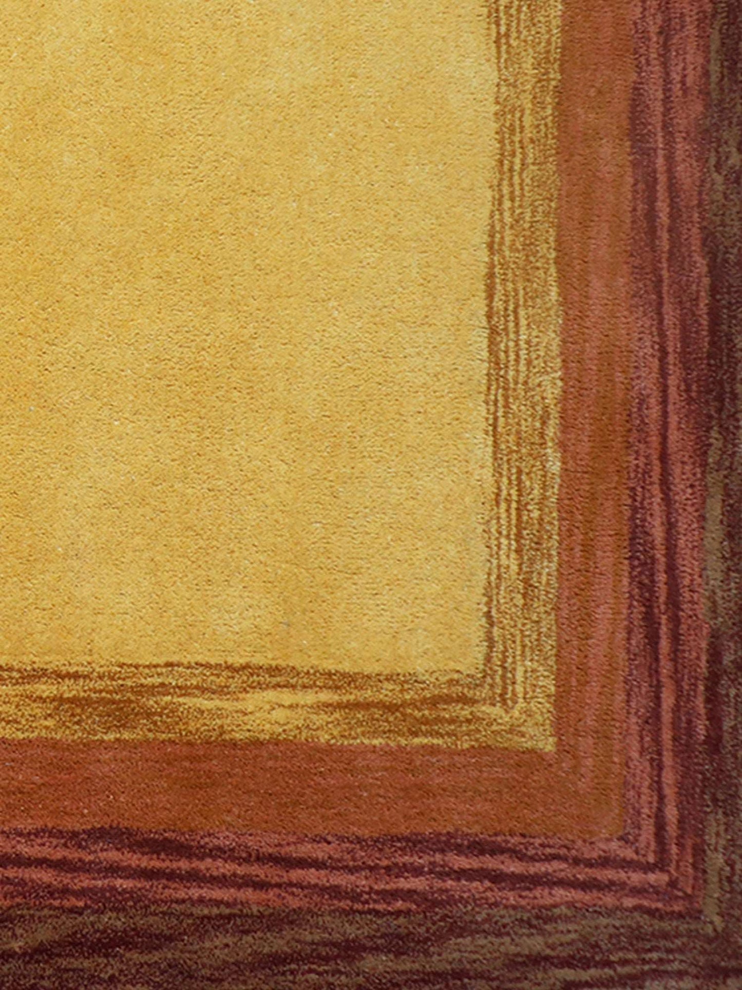 Carpet Hand Tufted 100% Woollen Rust And Brown Ombre - 4ft X 6ft