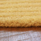 Carpet Hand Tufted 100% Woollen Solid Yellow - 5 X 5 Feet