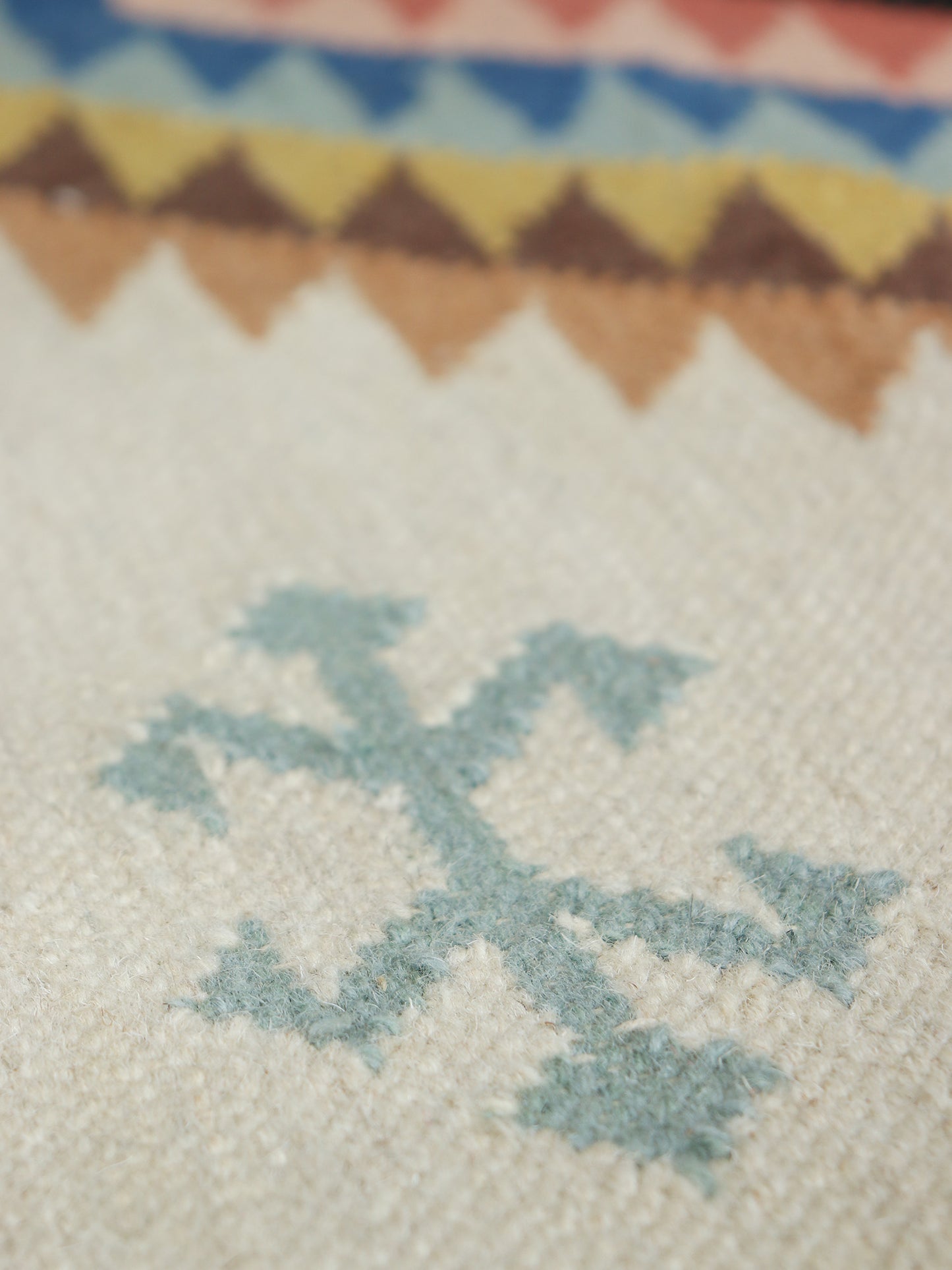 Dhurrie Handwoven Wollen for Floor, Living Room & Bedroom | Multicolor - 3x5 feet