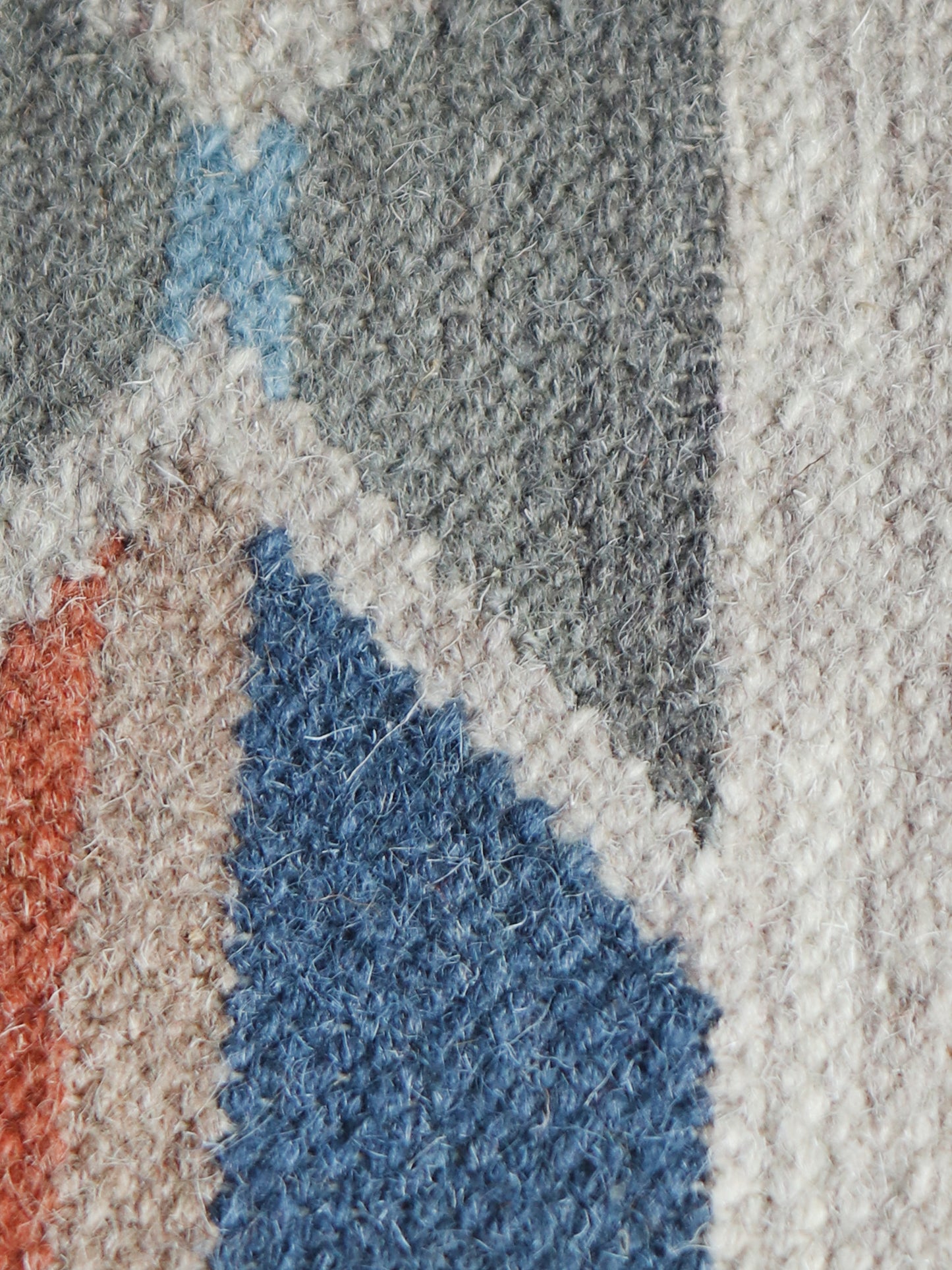 Dhurrie Handwoven Wollen for Floor, Living Room & Bedroom | Multicolor - 3x5 feet