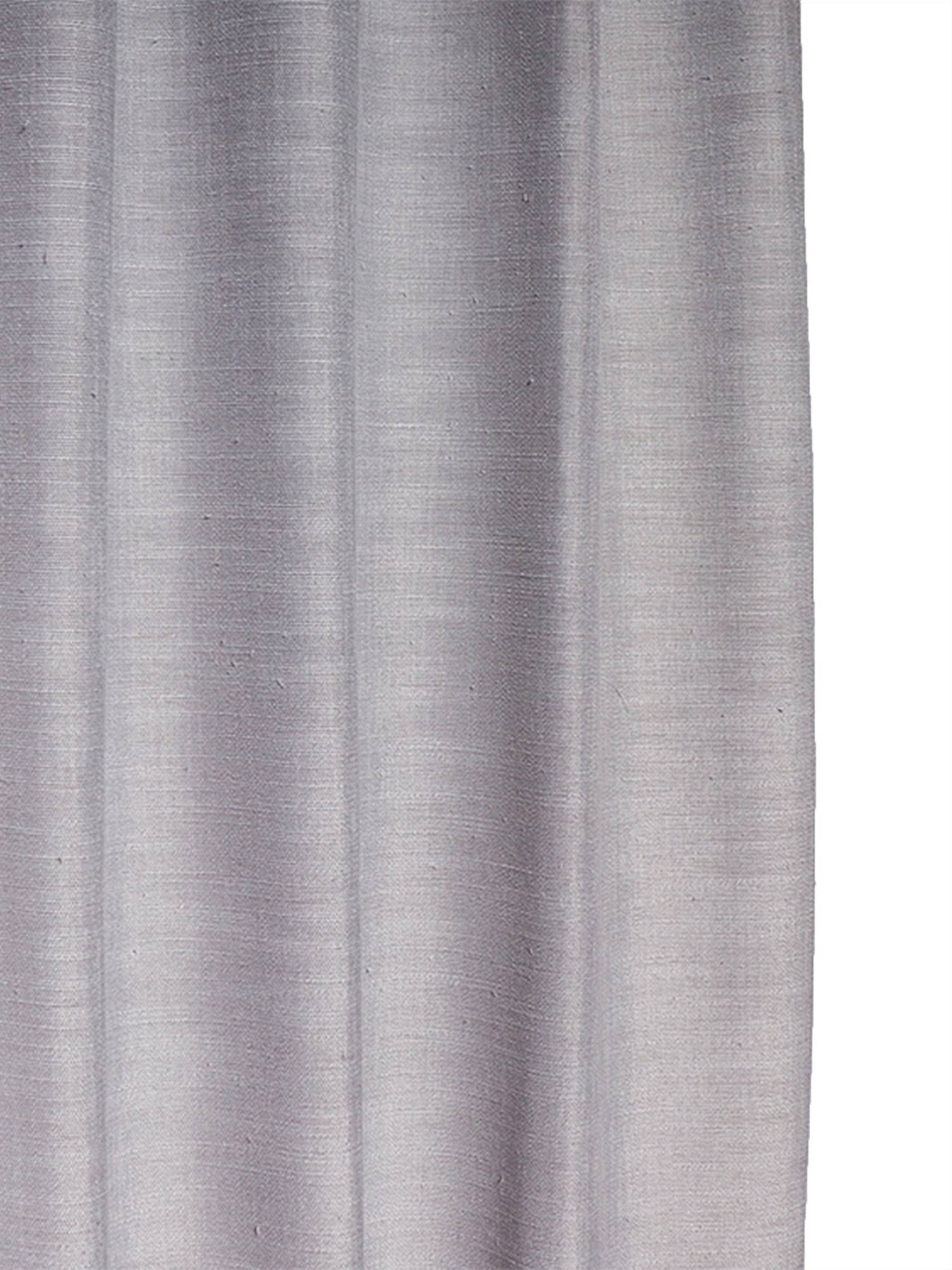 Cotton Blend Grey Curtains 7' (Cotton Blend)closeup of door curtain with eyelet in grey color - 7 feet, 54x84 inch