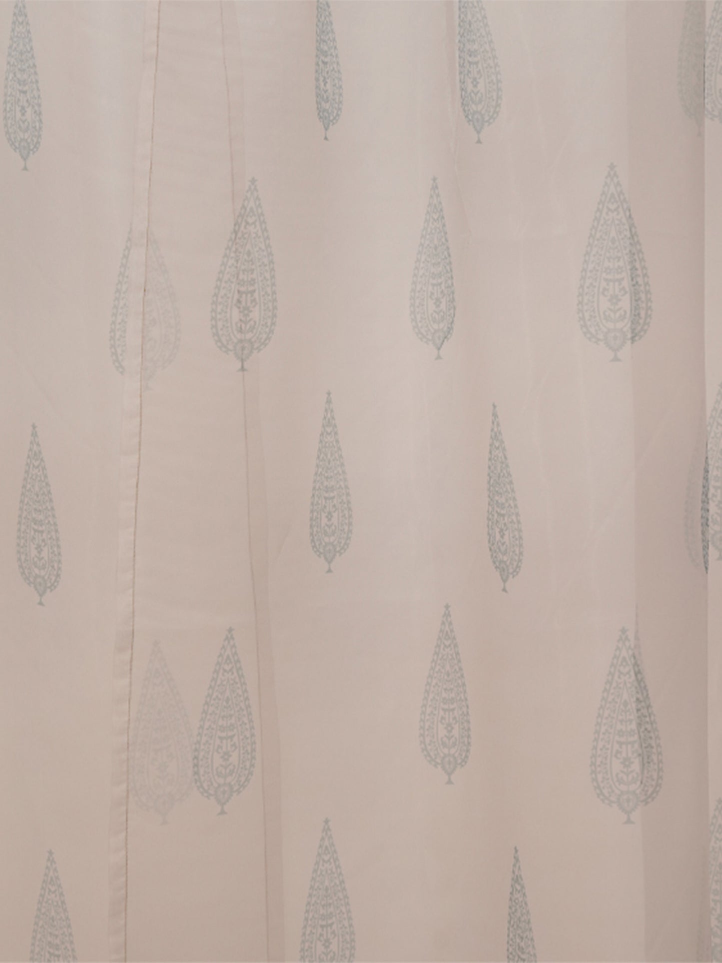 Door Transparent Sheer Curtain Polyester Antique Multi Color - 54" X 90"