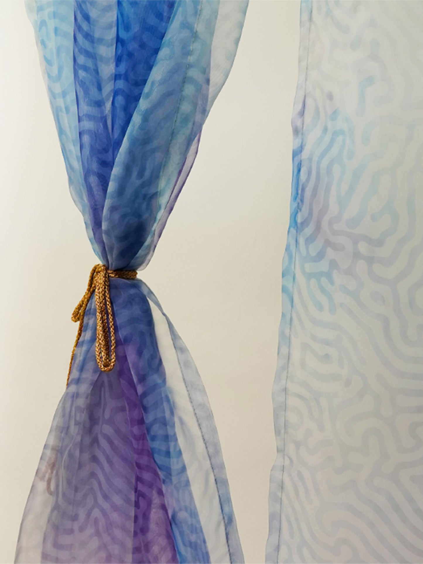 Door Transparent Sheer Polyester Abstract in Ombre - 54"x90"
