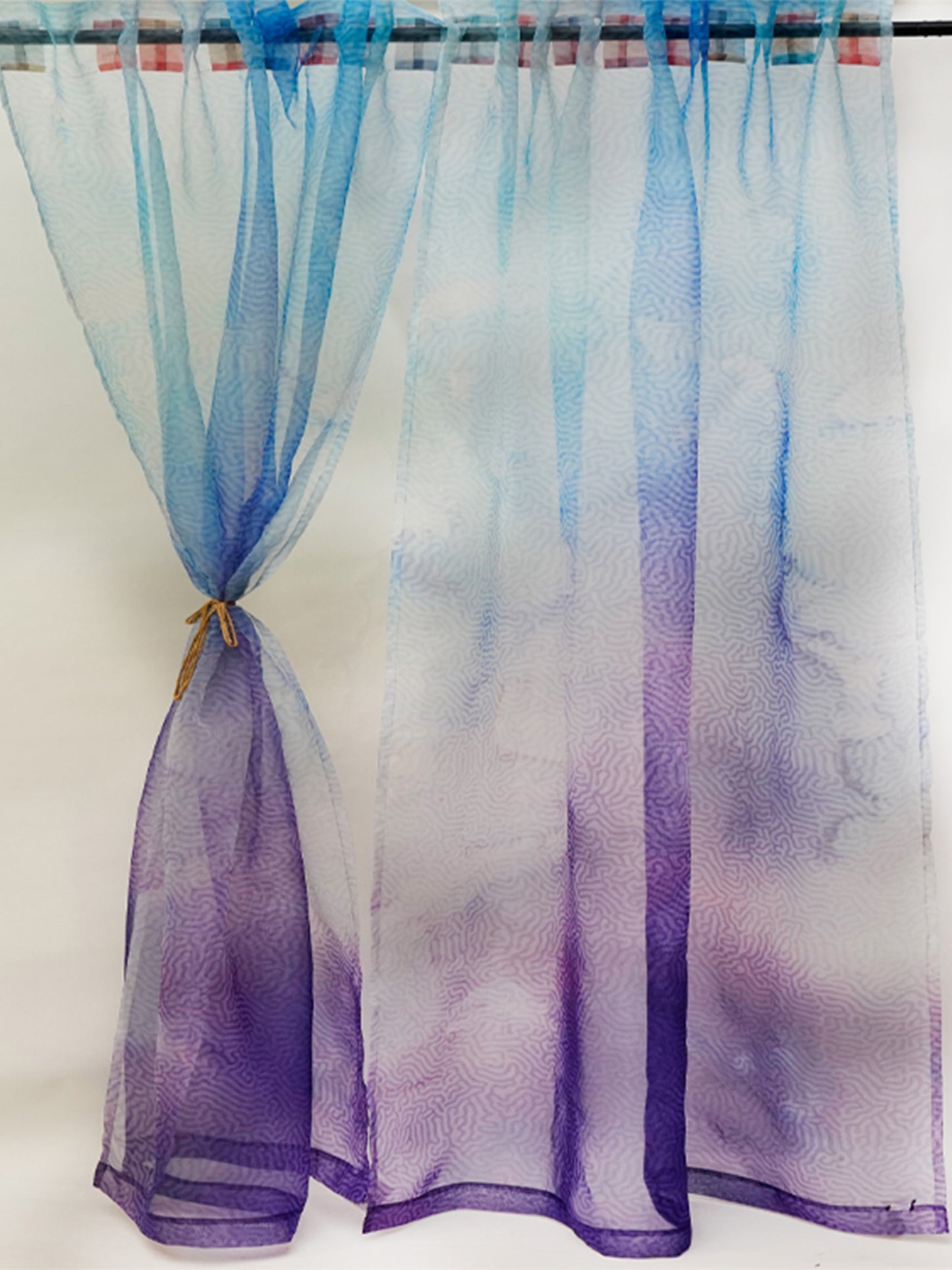 Door Transparent Sheer Polyester Abstract in Ombre - 50" X 90"