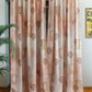 Door Curtain Cotton Blend Mughal Jharokha Print Beige Brown - 50" x 84" (Pack of 2)(Hidden Loop)