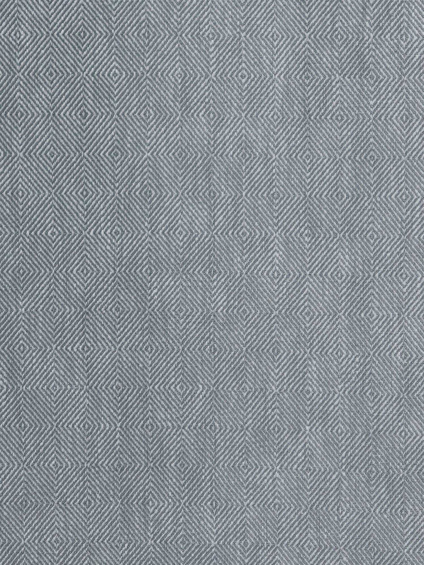 Curtain Cotton Blend Hidden Loop Self Textured Grey - 52" x 90"