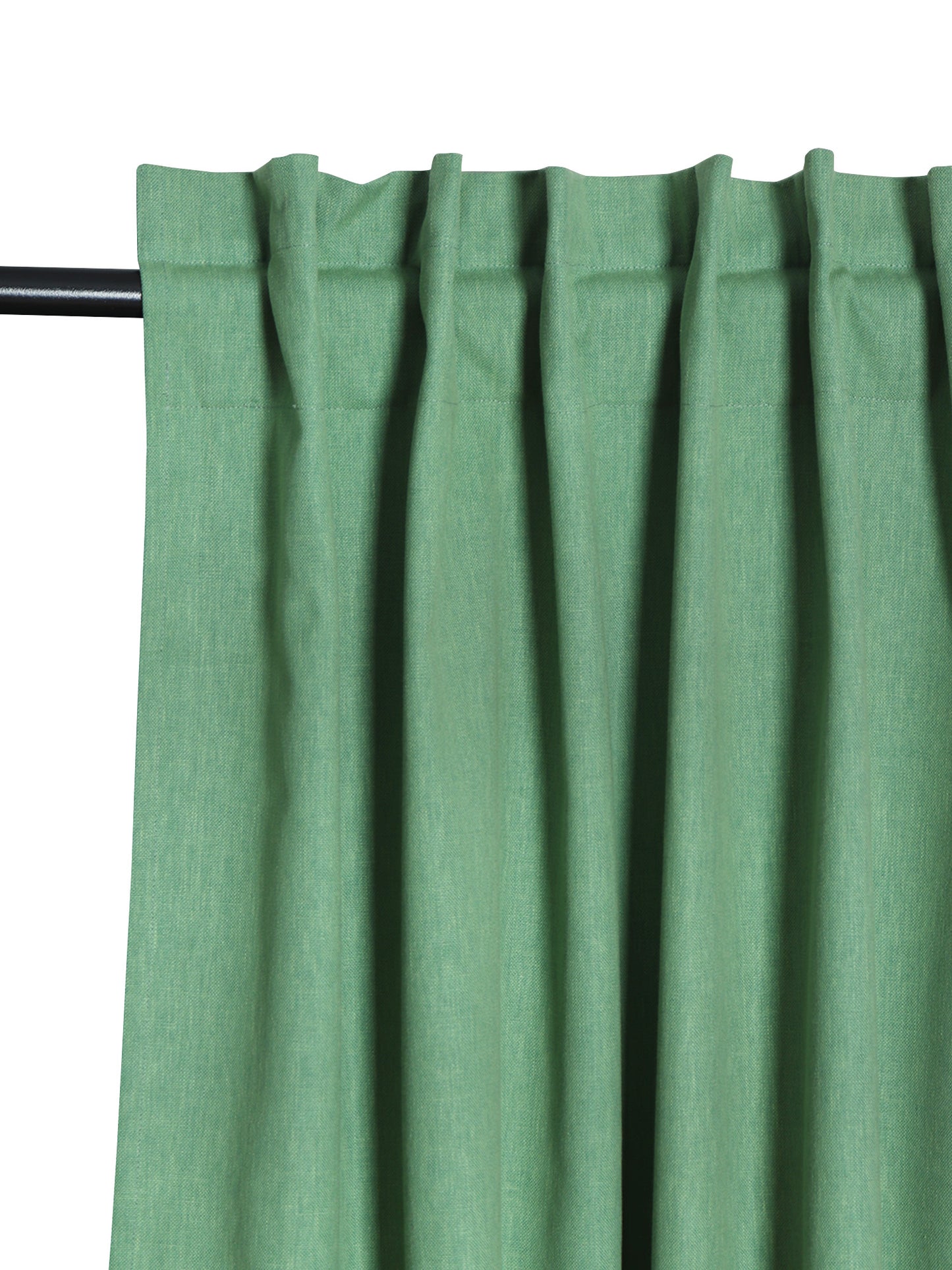 Door Curtain Cotton Solid Green - 52" X 84" (Hidden Loop) (7ft)