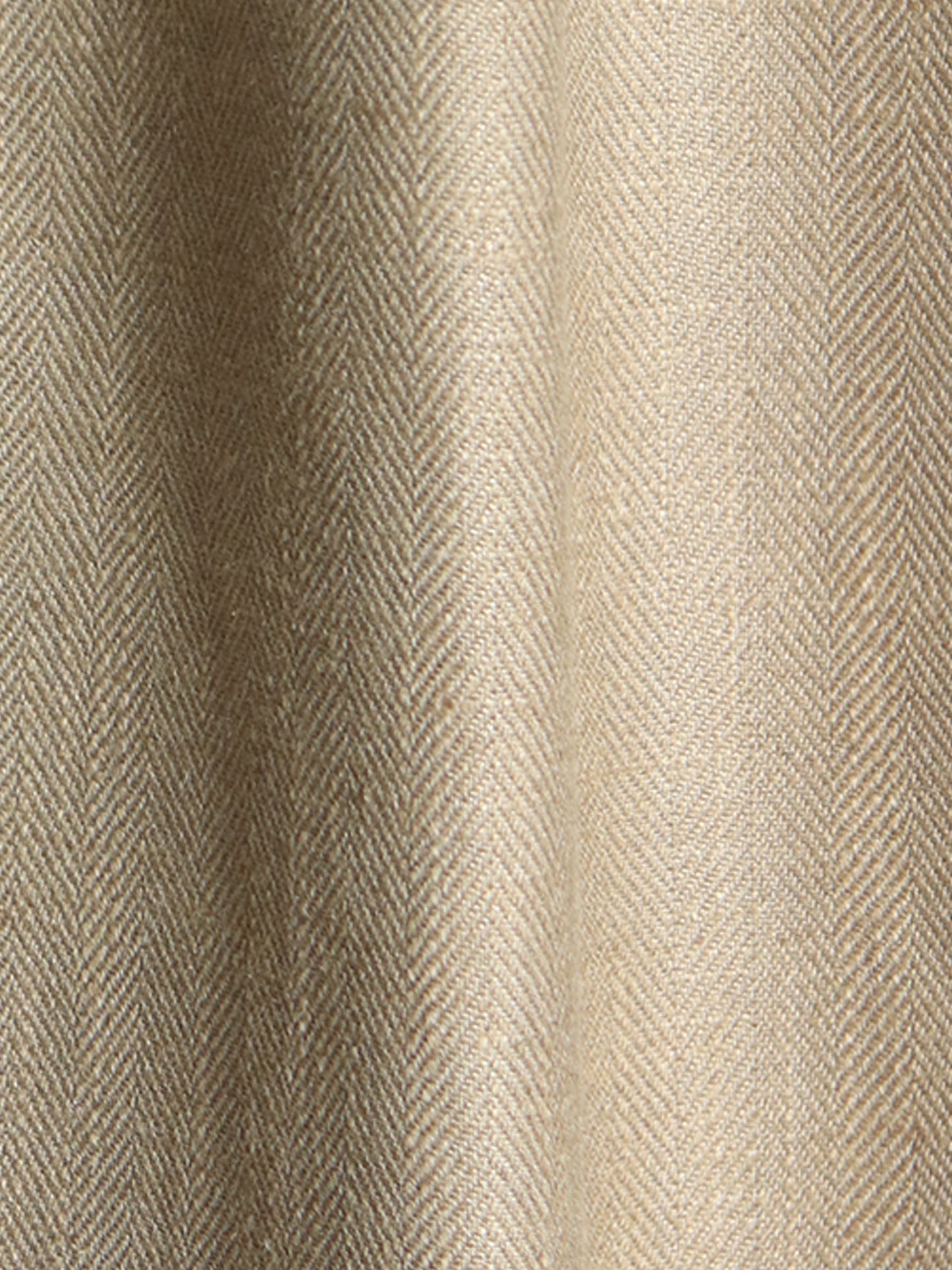 Door Curtain Cotton Blend Solid Brown - 52" X 84" (Hidden Loop)