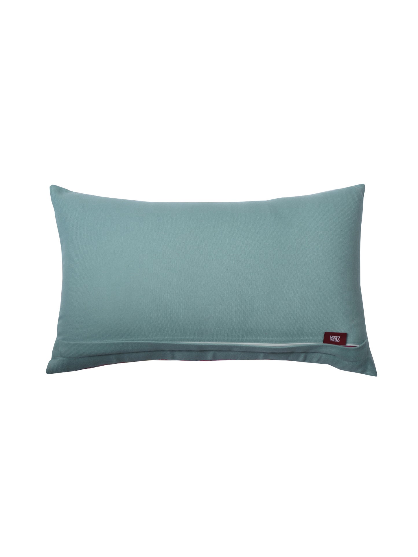 Cushion Cover for Sofa, Bed Poly Canvas Aqua Fin Print | Multi - 12x22in(30x56cm) (Pack of 1)