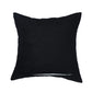 ZEBA World Square Cushion Cover for Sofa, Bed | Motif Embroidery - Chenille | Black - 16x16in(40x40cm) (Pack of 1)