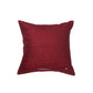 ZEBA World Square Cushion Cover for Sofa, Bed | Motif Embroidery - Chenille | Maroon - 16x16in(40x40cm) (Pack of 1)