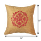 ZEBA World Square Cushion Cover for Sofa, Bed | Motif Embroidery - Chenille | Multi - 16x16in(40x40cm) (Pack of 3)