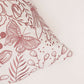 Cushion Cover Cotton Blend Floral Embroidery Pink - 18" X 18"