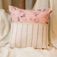 Cushion Cover Poly Canvas Floral Patchwork with Embroidery Pink - 18" X 18"