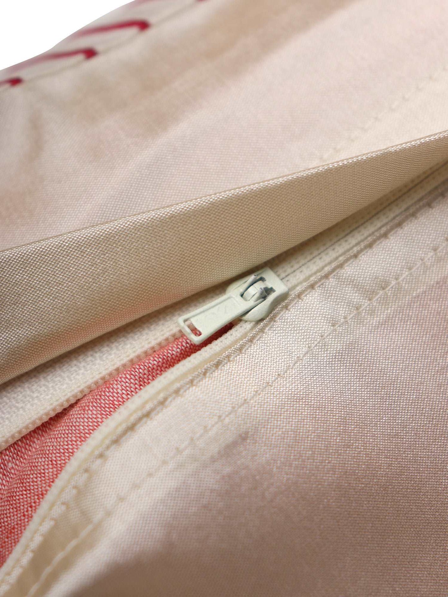 Cushion Cover Polyester Embroidery with Tassels Off White - 16" x 16"