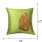 ZEBA World Square Cushion Cover for Sofa, Bed | Motif Embroidery - Polyester | Multi - 16x16in(40x40cm) (Pack of 2)