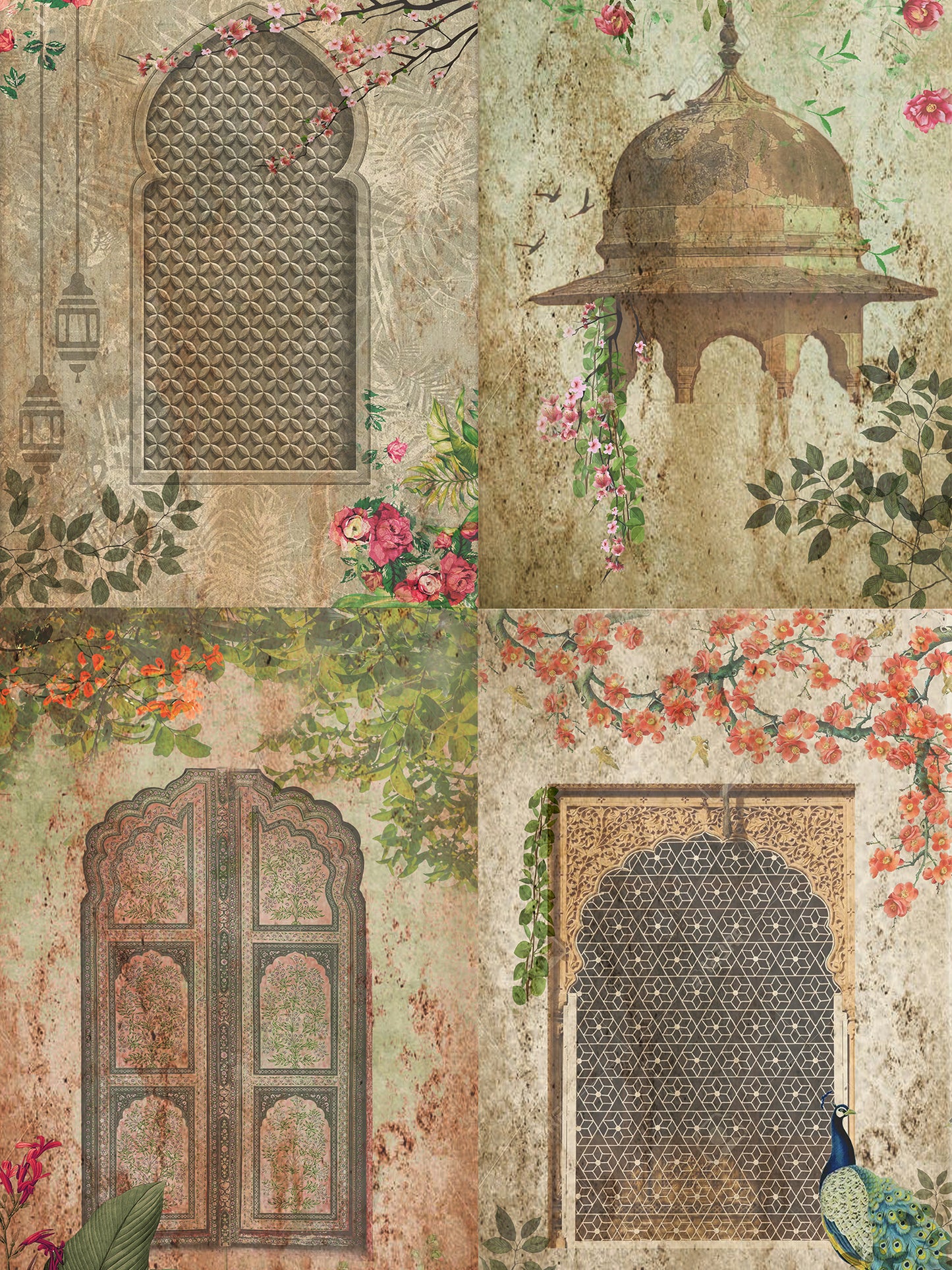 Wallpaper Non Woven/Canvas - Mughal Dwaar (1 sqft)