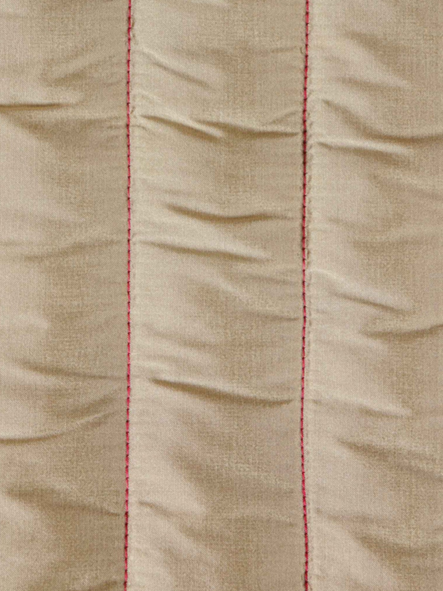 Quilt with 2 Pillow Shams Polyester Self Textured Pink/Beige - (90" X 108" ; Pillow - 17" X 27")