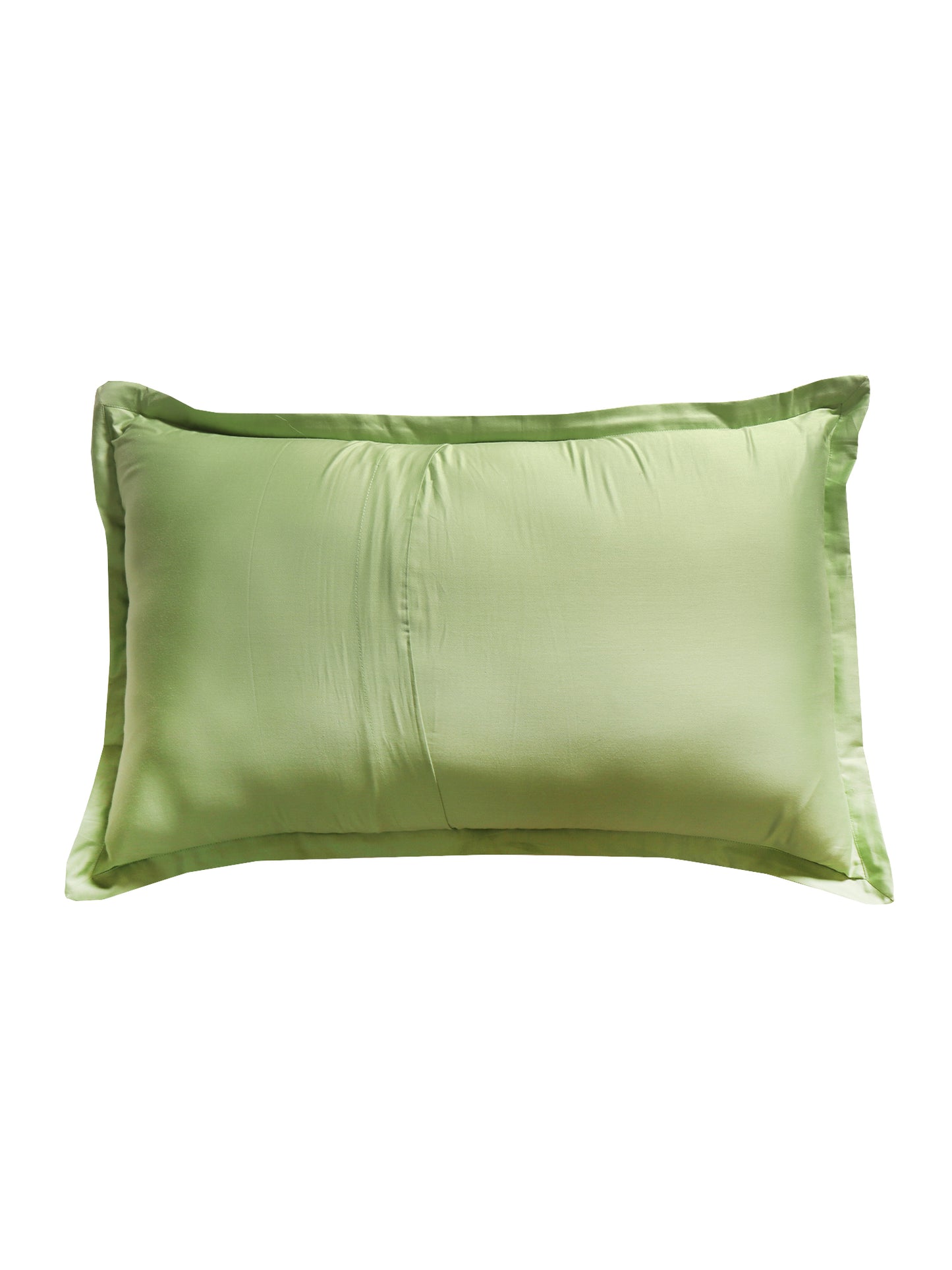 Reversible Qulit with Lines Cotton 300TC Green - 90" X 108", 17" X 27"