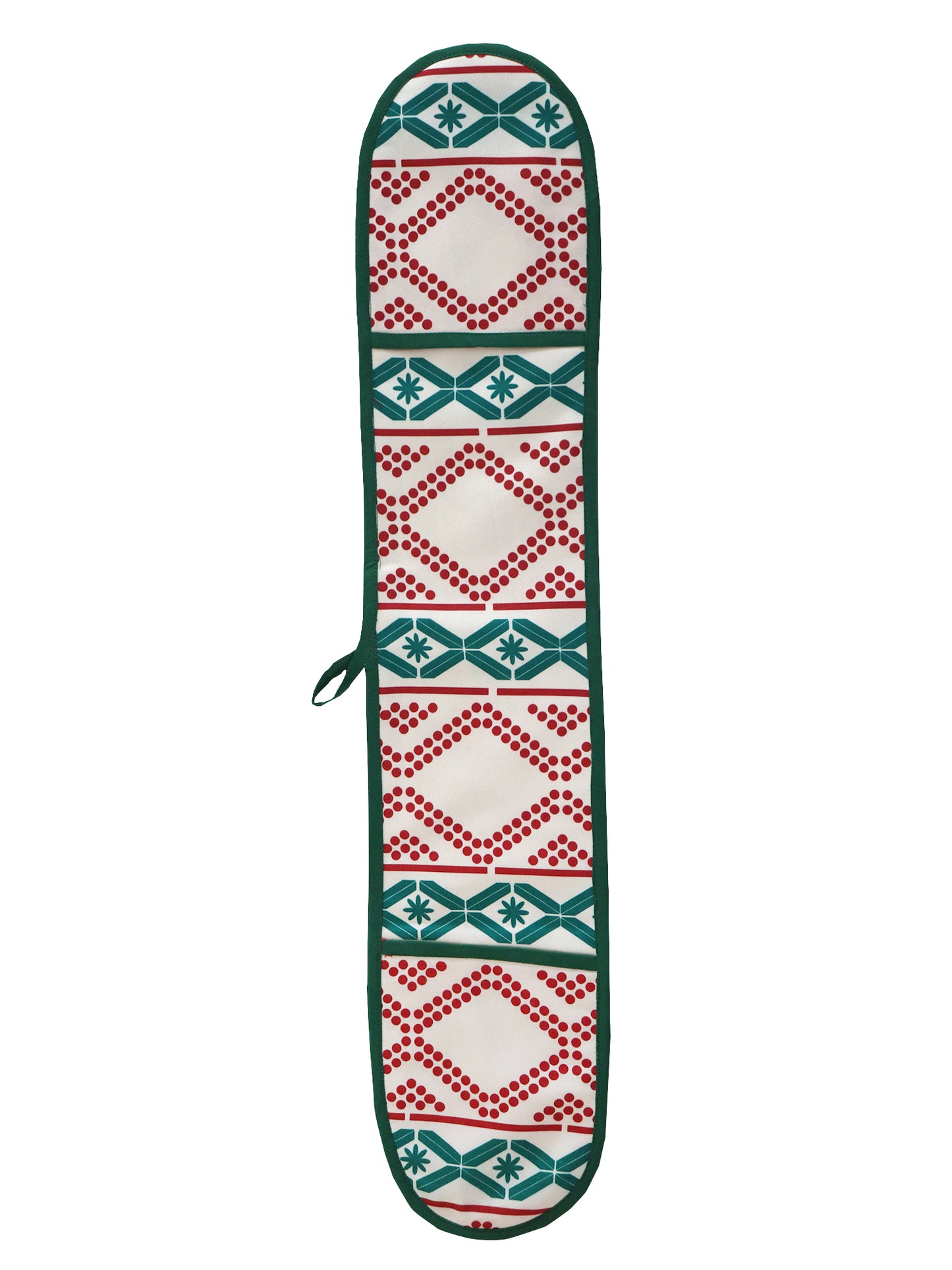 Oven Mitten Padded - Heat Resistant - Cotton Blend Aztec Multi - 5.5in x 26.5in