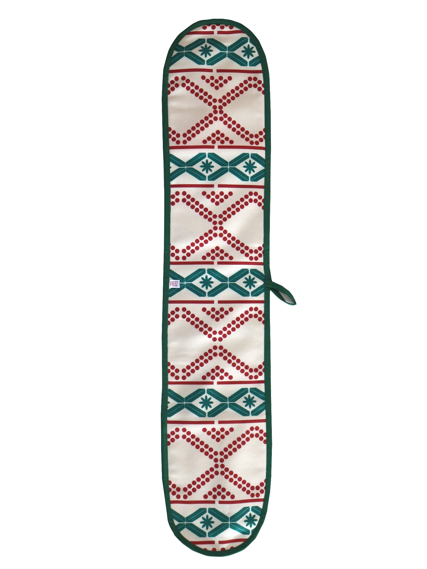 Oven Mitten Padded - Heat Resistant - Cotton Blend Aztec Multi - 5.5in x 26.5in