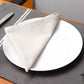 embroidered placemats and napkins set in dark gray with rose gold and silver embroidery - set of 6 - 13x19 inch