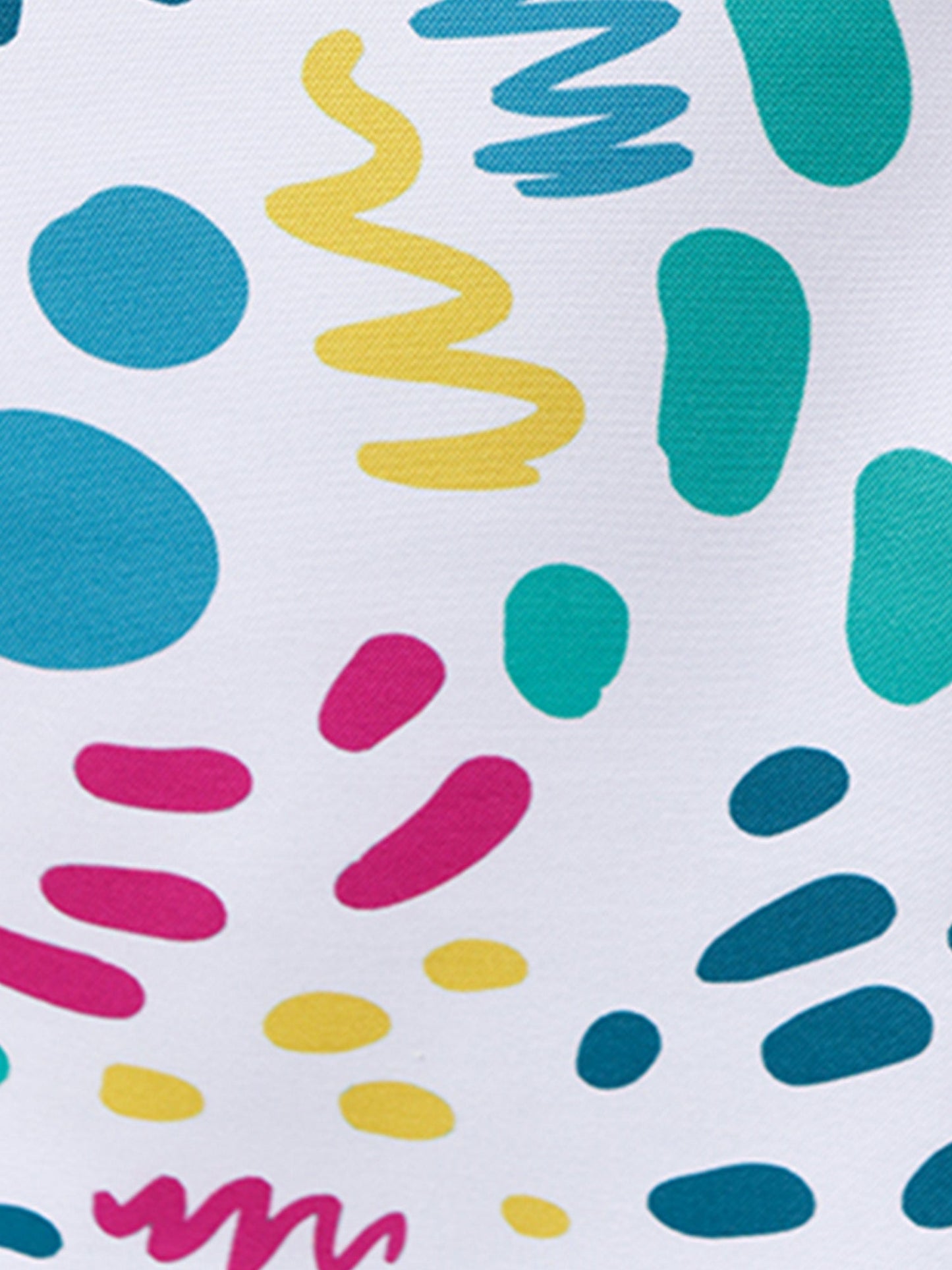 Table Runner Poly Canvas Fun Geometric Pattern White Black - 12" X 84"