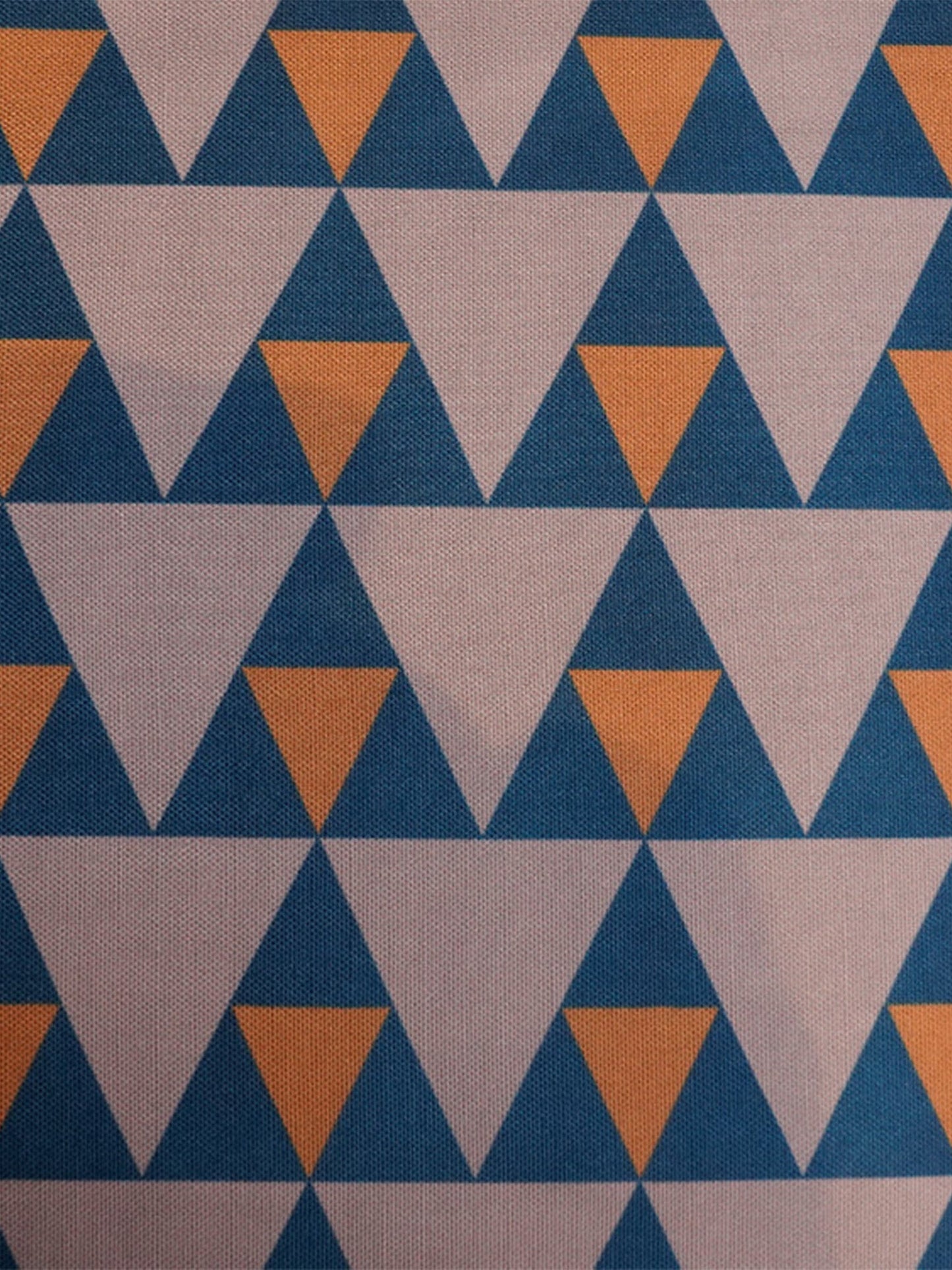 Table Runner Poly Canvas Geometric Print Multi - 12" X 84"