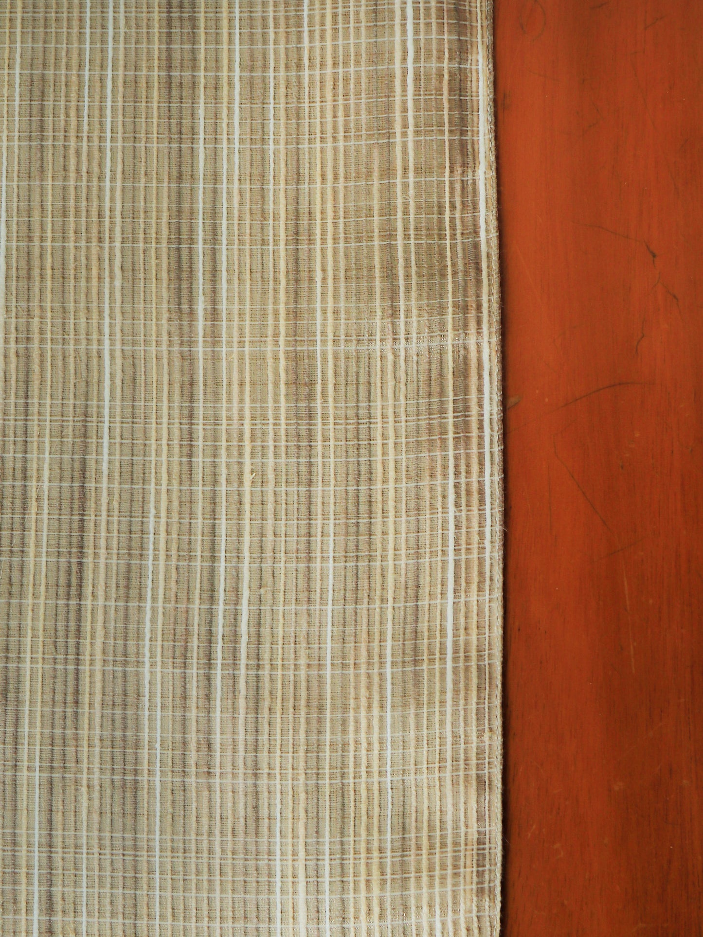 Table Runner Self Textured Beige - 12" X 84"