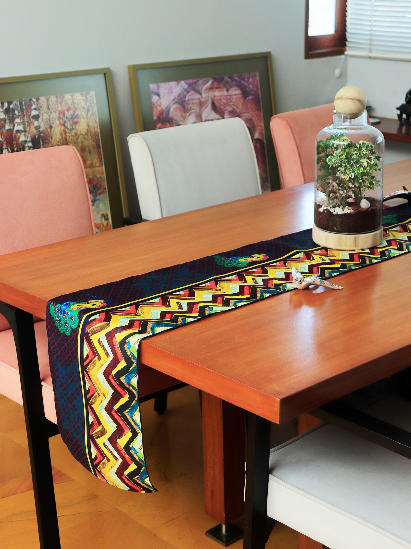 Table Runner Digital print Green - 12" X 84"