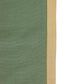 golden flange border on green table runner fro 6 seater table - 12x84 inch