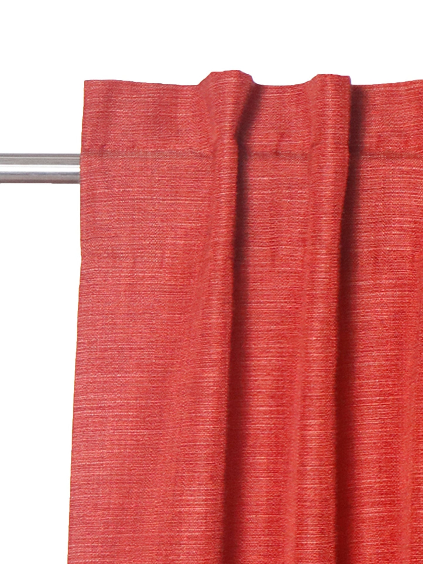 Door Curtain 100% Polyester Solid Rust - 54" X 84"