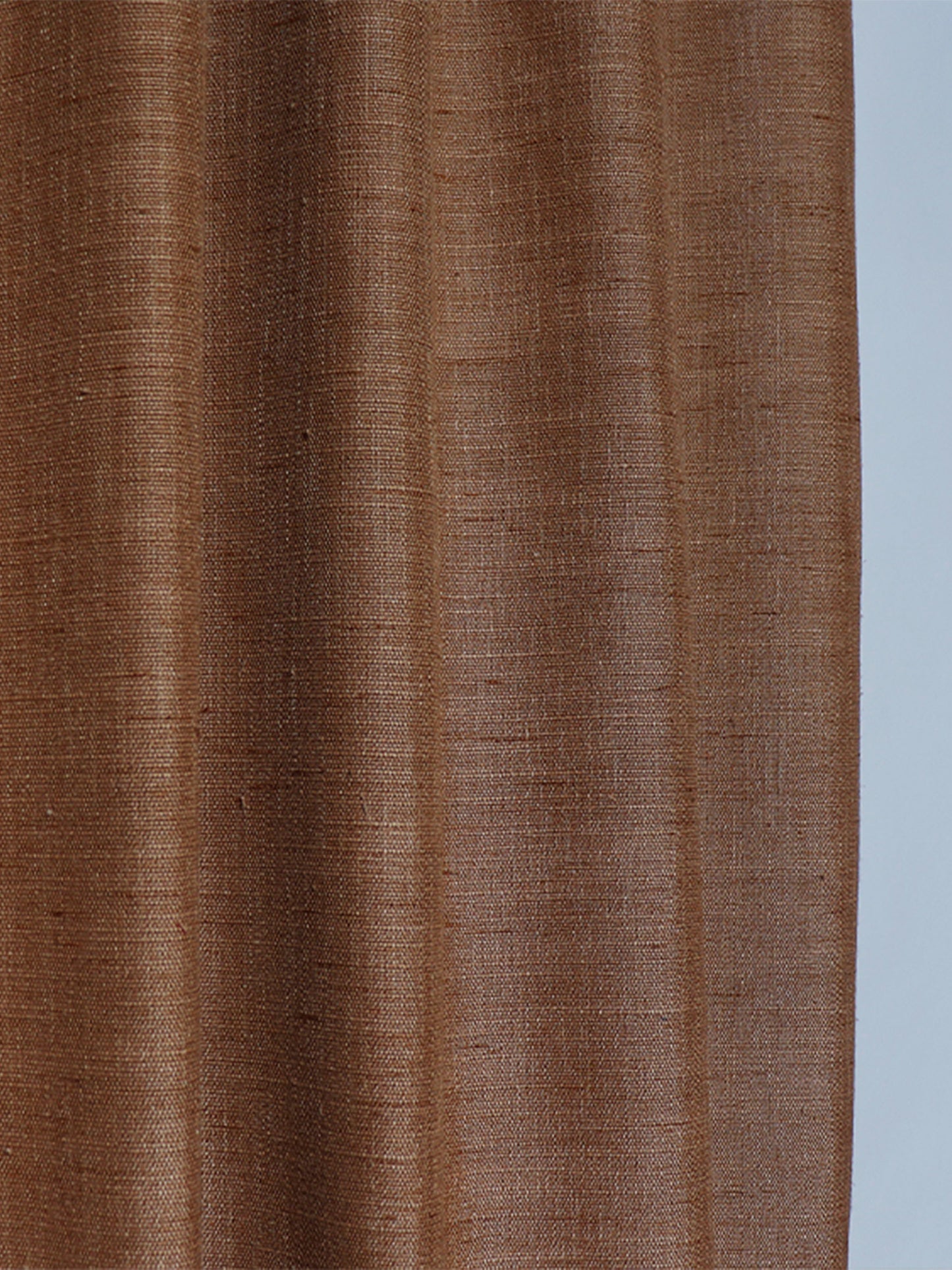 Door Curtain Polyester Blend Self Textured Ochre - 54" X 84"
