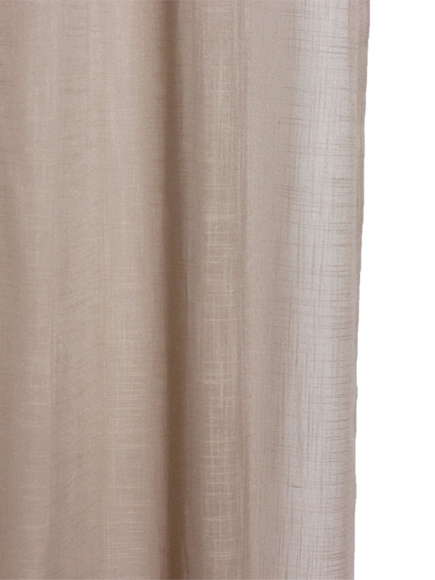 closeup of door sheer curtain in golden cream color with 54x84in size