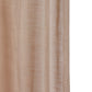 Door Sheer Curtains Polyester Blend Plain Cream - 54" X 84"